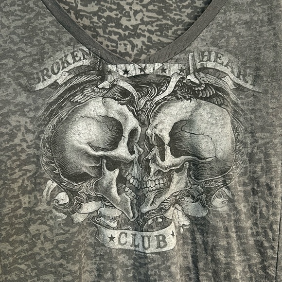 Hot Leathers Tops - Broken Hearts Club Sheer L/S Shirt